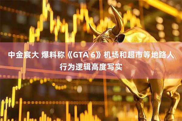 中金宸大 爆料称《GTA 6》机场和超市等地路人行为逻辑高度写实